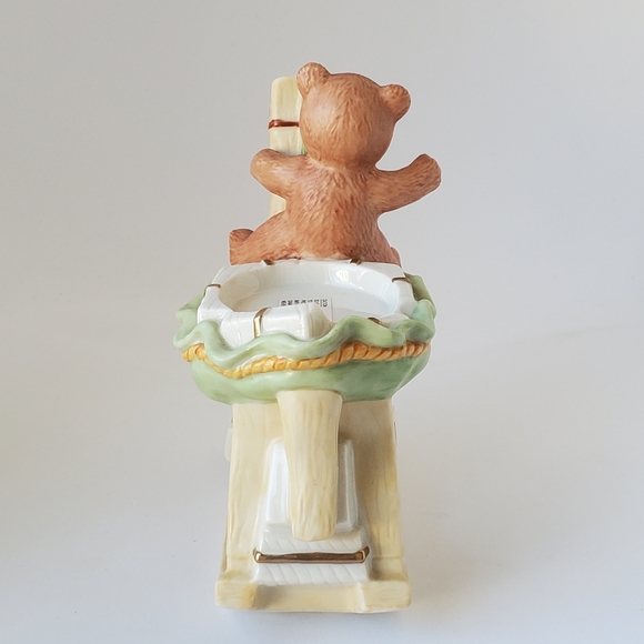 Mikasa Tealight Candle Holder Teddy Bear Rocking Horse Holiday Magic Christmas - Picture 4 of 11